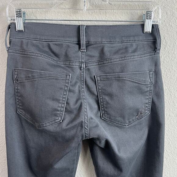 Express Legging Jeans Women's 00S Petite Mid Rise Skinny Leg Gray Stretch Denim - Picture 4 of 6